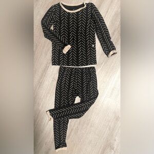 Kyte Baby Pajama Set | Black + Tan | 2T